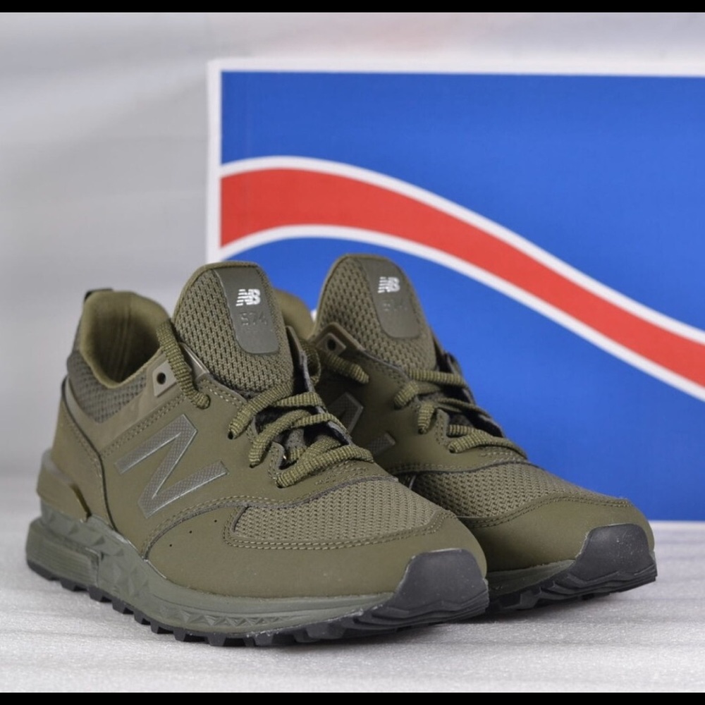 New Balance 574 Sport Sneakers Olive Green